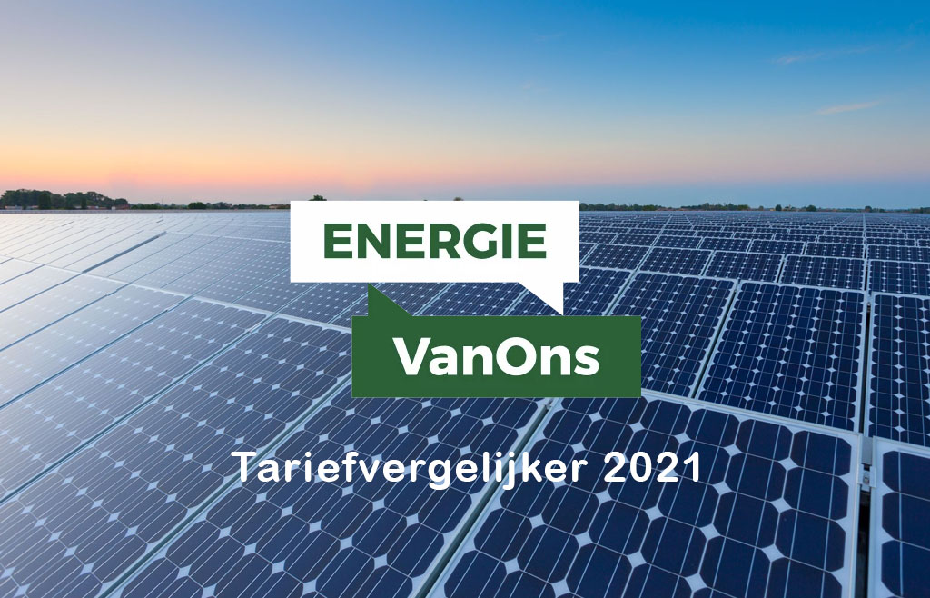 Energie VanOns Tariefvergelijker september 2021